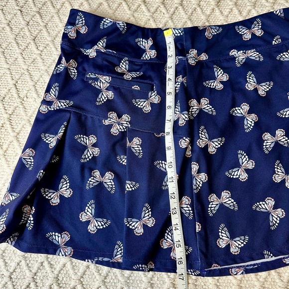 Coral Bay Golf Skort Women's Petite Small Blue Butterfly Print Athletic - Picture 7 of 11